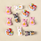 Silicone 3D Focal Beads Easter Bunny Chick Easter Egg Rabbit 20Pcs 6