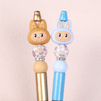 Silicone 3D Focal Beads Bunny Faces Multi Color 20pcs 6