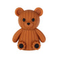 3D Cute Sweater Bear Silicone Focal Beads 20pcs 18