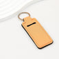 Neoprene Sublimation Lip Balm Chapstick Holder Keychain Solid Color - Orange