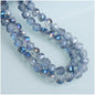 Faceted Glass Beads 10mm Matte Frosted Wavy Line Pattern 70pcs 4