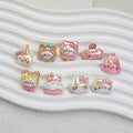 Glossy Plating Tiny Cute HK Kitten Resin Beads 10pcs