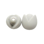 Lotus Silicone Beads Pastel Colors Soft Matte Finish 10pcs 11