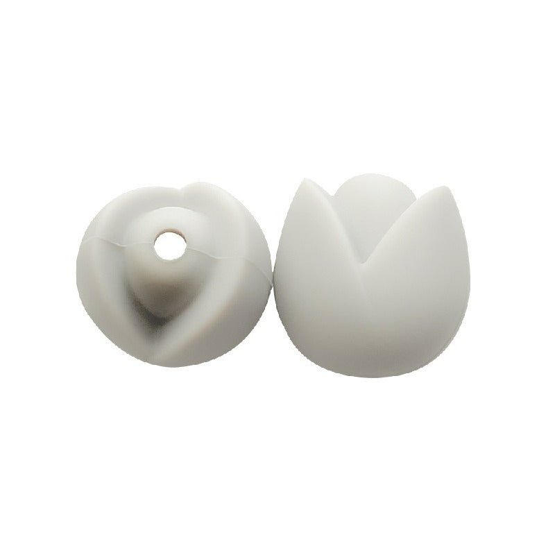 Lotus Silicone Beads Pastel Colors Soft Matte Finish 10pcs 11