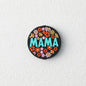 Silicone Focal Beads Mama Retro Floral Surround Text 20pcs
