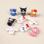 Silicone 3D Focal Beads Sanrio Characters Big Ear and Bow Details 20pcs