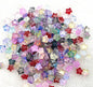 Pentagonal Star Glass Beads 8mm Transparent Pastel Colors 30pcs 34