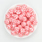 Valentine Theme 15mm Silicone Beads Printed Pattern 50pcs 2