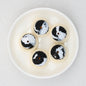 Tie Dye 3D Silicone Focal Beads With Steamer Cute Smiling Dumpling Glitter 20pcs 14