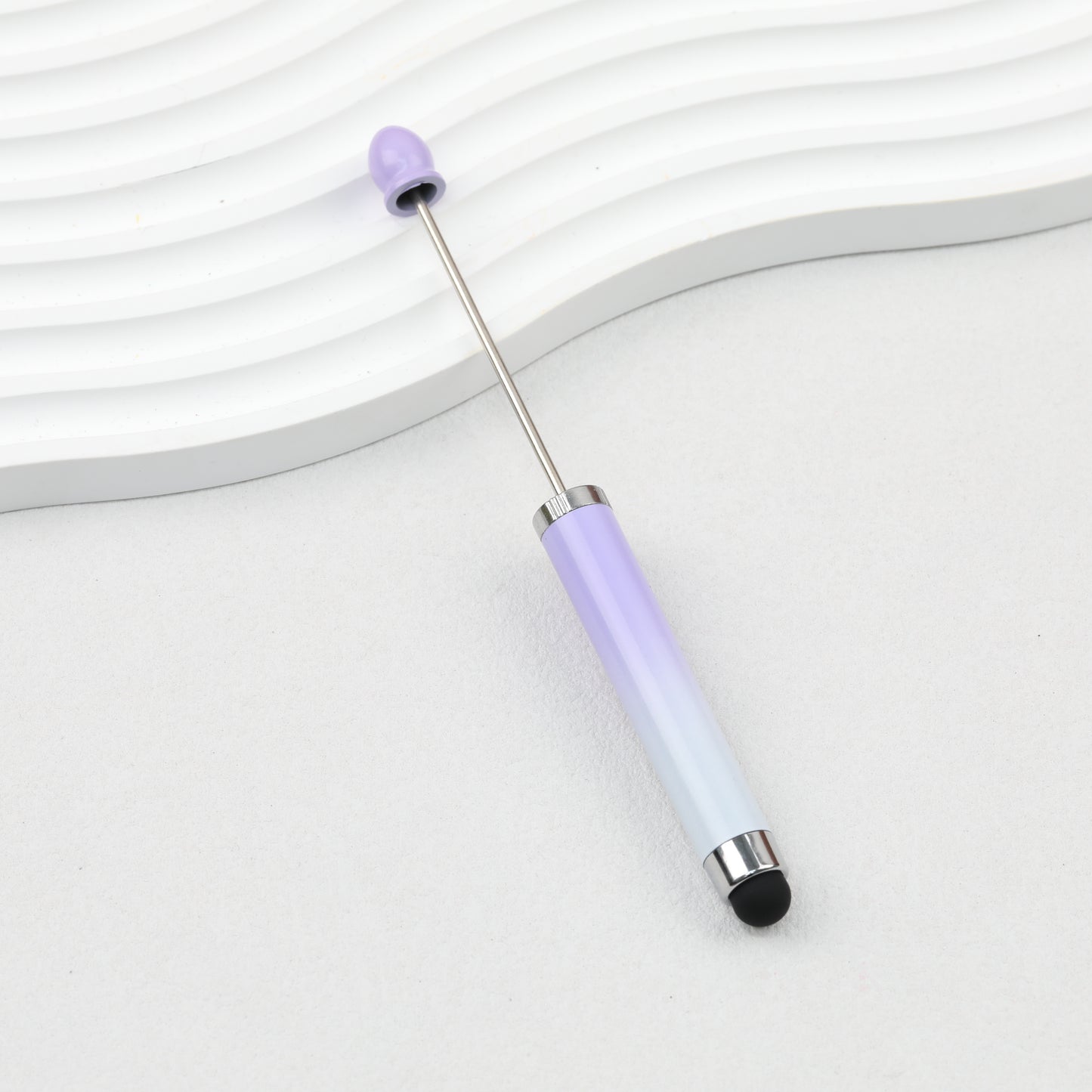 Gradient Color 3 In 1 Beadable Stylus Pens Plastic Body 6