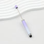 Gradient Color 3 In 1 Beadable Stylus Pens Plastic Body 6