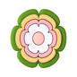Silicone Focal Beads Bohemian Seven Flowers Layered Petal Design 20pcs 13