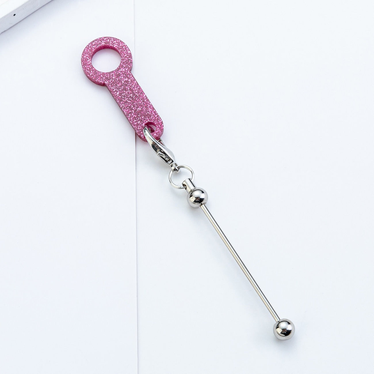 Beadable Cup Charms Glitter Marble Texture