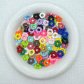 Acrylic Wavy Spacer Beads 12mm Baking Painted Colorful 50pcs - color mixing