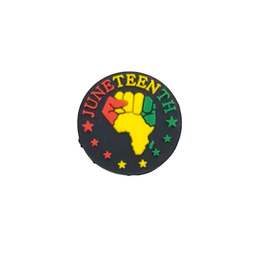 Silicone Focal Beads Negro Series Bold Cultural Symbols Red Green 20pcs 11