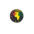 Silicone Focal Beads Negro Series Bold Cultural Symbols Red Green 20pcs 11