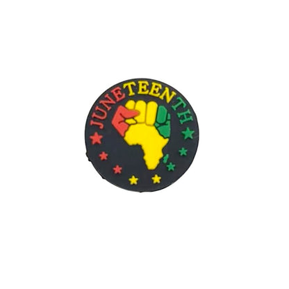 Silicone Focal Beads Negro Series Bold Cultural Symbols Red Green 20pcs 11