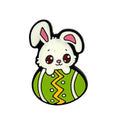 Silicone Focal Beads Easter Egg Rabbit Holding Egg