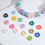 Acrylic Wavy Spacer Beads 9mm Mini Glossy Finish 100pcs