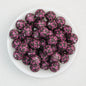 15mm Floral Printed Round Silicone Beads Detailed Design 50pcs 5