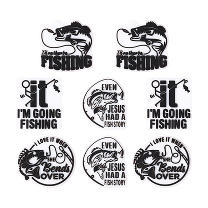 Silicone Focal Beads Fishing Theme Bold Fish and Hook Designs 20pcs 10