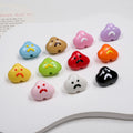 Painted Sad Cloud Acrylic Beads 20mm Glossy Colorful 50pcs 2