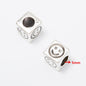 Vintage European Style Metal Beads Zinc Alloy Aged Silver Tone 50pcs 10
