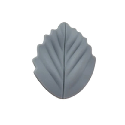 Colorful Leaf Silicone Beads Solid Color Matte Finish 20pcs 17