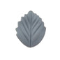 Colorful Leaf Silicone Beads Solid Color Matte Finish 20pcs 17