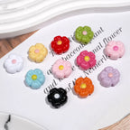 Colorful 3D Cherry Blossom Acrylic Beads 19mm Flower 20pcs 4