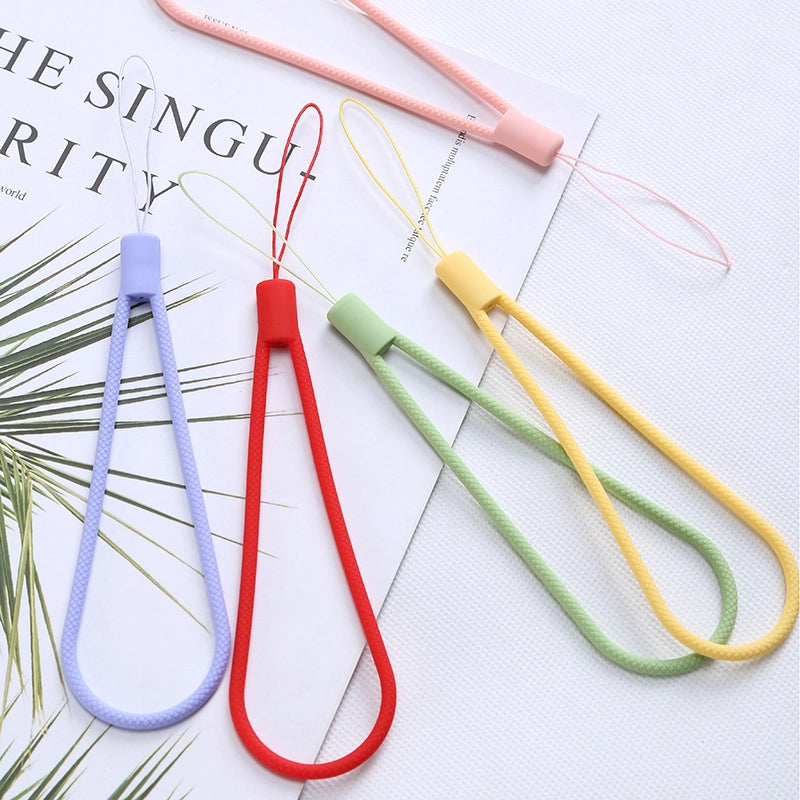 Woven Silicone Phone Charm Lanyard Soft Durable 14cm 8pcs 2