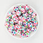 15mm Printed Cartoon Pattern Silicone Round Beads 50pcs 6