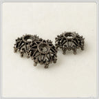 Alloy Sunflower Bead Caps 9mm 11mm 13mm Hollow Tibetan Style 200pcs 6