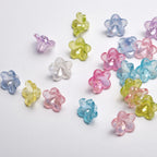 Transparent Plating Horn Petal Acrylic Beads 10mm Multicolor 500pcs
