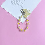 Acrylic Flower Laser Butterfly Beaded Keychain Translucent Colorful 9