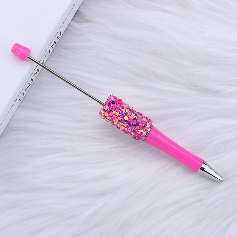 Star Sequin Creative Beadable Pen Plastic 14