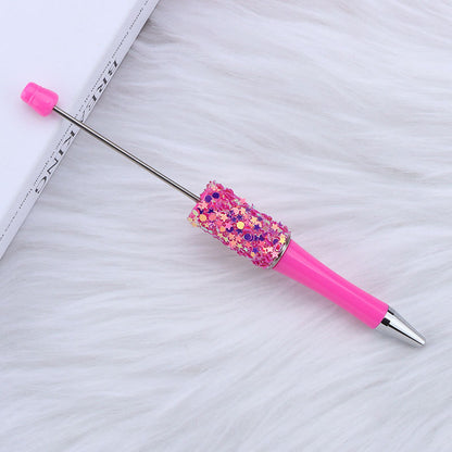 Star Sequin Creative Beadable Pen Plastic 14