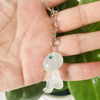 Glow in the Dark Resin Alien Keychain Quirky Green Light 3