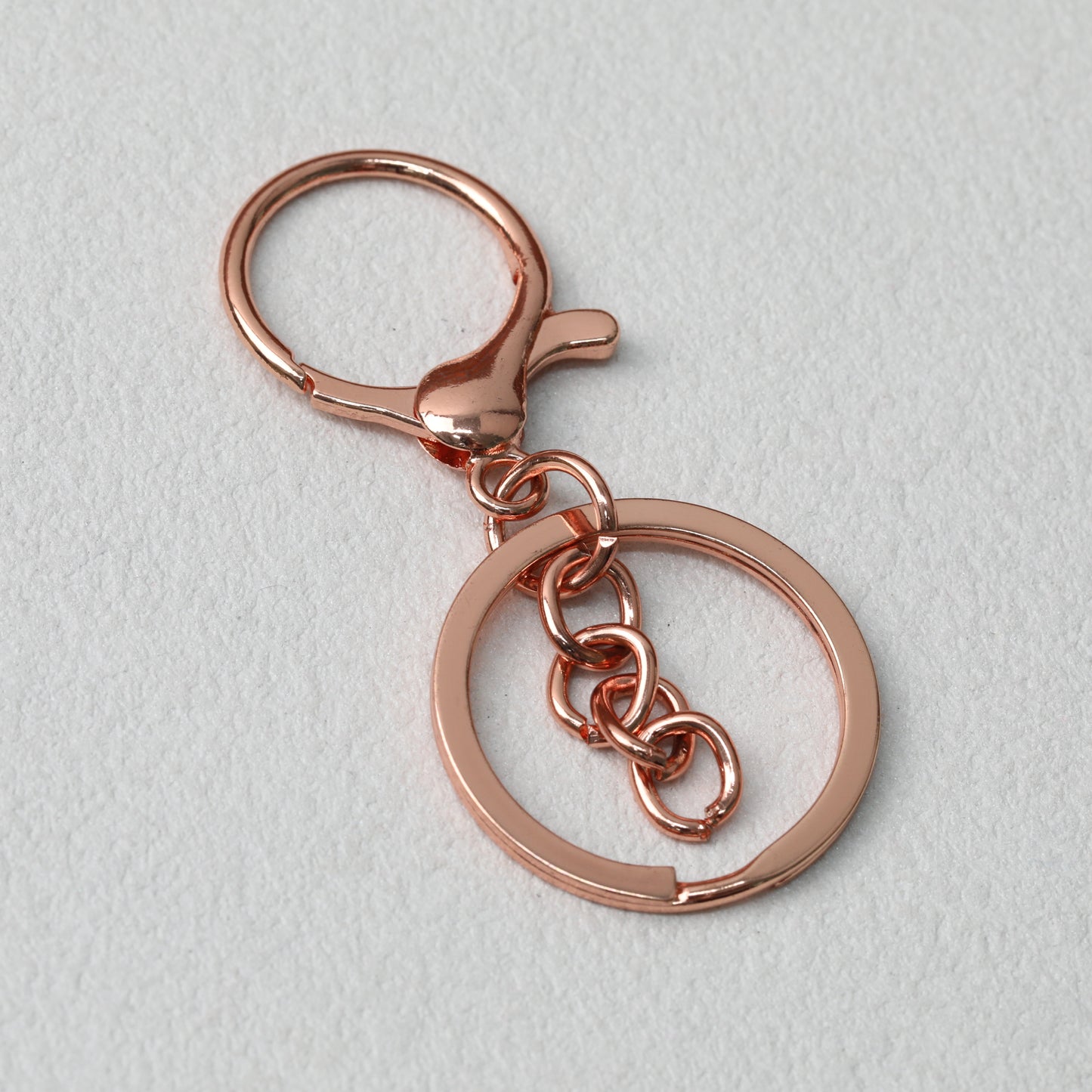 Zinc Alloy Lobster Clasp Keychain Hardware with Split Ring