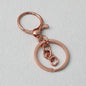 Zinc Alloy Lobster Clasp Keychain Hardware with Split Ring