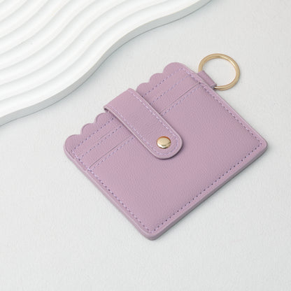 PU Card Holder Keychain Multi Patterned