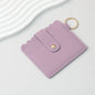 PU Card Holder Keychain Multi Patterned