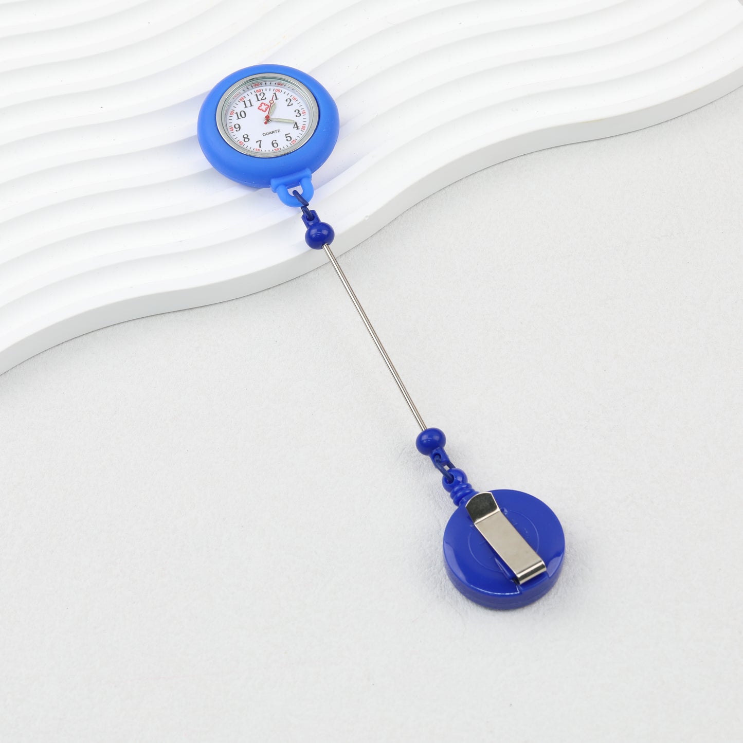 Beadable Pocket Watch Glow In The Dark Silicone Case Easy Pull Buckle