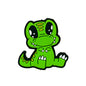 Silicone Focal Beads Dinosaur Sitting Pose 20pcs