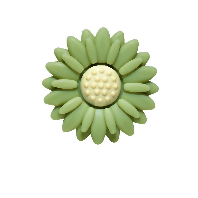 Silicone Focal Beads Daisy Sunflower Round Layout 20pcs 9