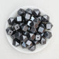 14mm Metallic Hexagon Silicone Beads 50pcs 11