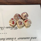 Square Acrylic Beads 16mm Hello KT Bun Creamy Dessert Motifs 10pcs 2