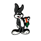 Silicone Focal Beads Long Ear Rabbit Holding Carrot 20pcs