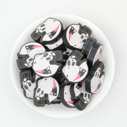 NFL Teams Silicone Focal Beads Football Helmet Design 20pcs 10