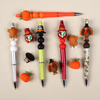 Silicone 3D Focal Beads Thanksgiving Pumpkins Give Thanks Hat 20pcs 7
